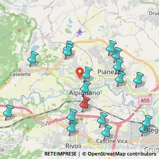 Mappa CAP, 10091 Alpignano TO, Italia (2.53222)