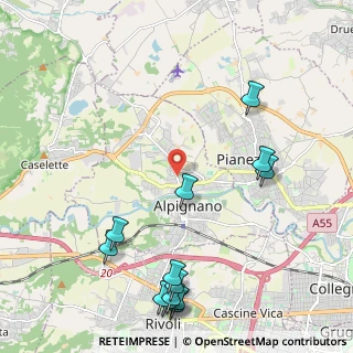 Mappa Via Cafasse, 10091 Alpignano TO, Italia (2.74077)