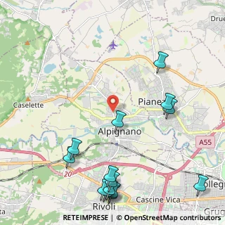 Mappa CAP, 10091 Alpignano TO, Italia (2.87357)