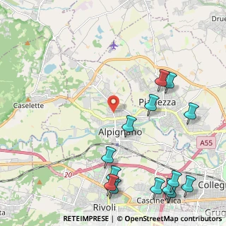 Mappa Via Cafasse, 10091 Alpignano TO, Italia (2.89643)