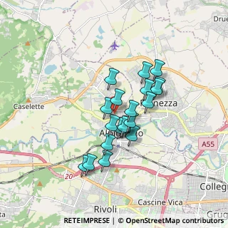 Mappa Via Cafasse, 10091 Alpignano TO, Italia (1.319)