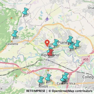 Mappa Via Cafasse, 10091 Alpignano TO, Italia (2.60077)