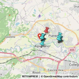 Mappa Via Cafasse, 10091 Alpignano TO, Italia (1.20909)