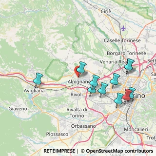 Mappa CAP, 10091 Alpignano TO, Italia (8.20455)