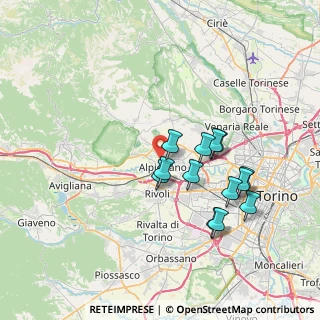 Mappa Via Cafasse, 10091 Alpignano TO, Italia (6.66231)