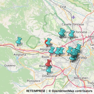 Mappa Via S. Gillio, 10091 Alpignano TO, Italia (8.436)