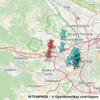 Mappa Via S. Gillio, 10091 Alpignano TO, Italia (7.66067)