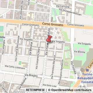 Mappa Via Chiesa della Salute, 122, 10147 Torino, Torino (Piemonte)