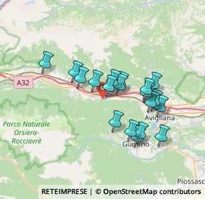 Mappa Vicolo Superiore, 10050 Vaie TO, Italia (5.96789)