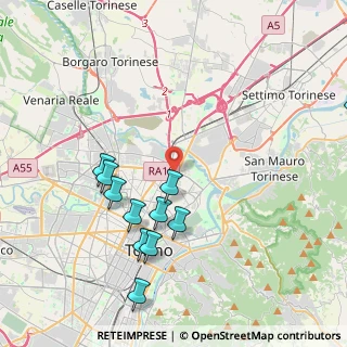 Mappa Corso Taranto, 10155 Torino TO, Italia (4.44455)