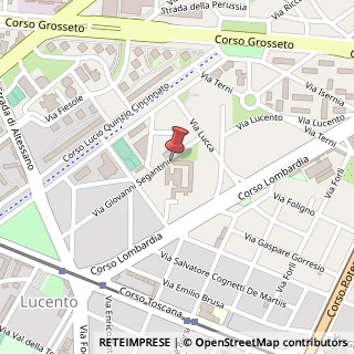 Mappa Via Giovanni Segantini, 52, 10151 Torino, Torino (Piemonte)