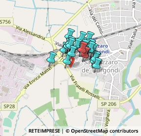 Mappa Via Monsignore P. Anglese, 27039 Sannazzaro de' Burgondi PV, Italia (0.24483)
