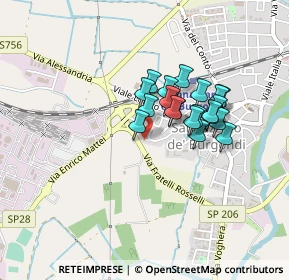 Mappa Via Monsignore P. Anglese, 27039 Sannazzaro de' Burgondi PV, Italia (0.323)