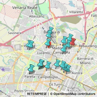 Mappa Piazza Nazario Sauro, 10151 Torino TO, Italia (1.852)