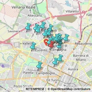 Mappa Piazza Nazario Sauro, 10151 Torino TO, Italia (1.286)