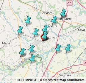 Mappa Via Bigli, 27039 Sannazzaro de' Burgondi PV, Italia (6.12118)