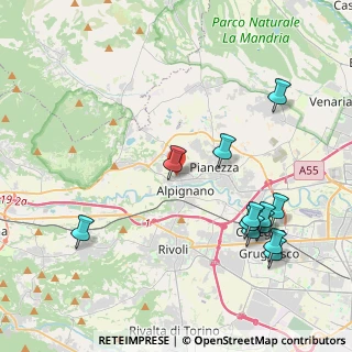 Mappa Via Cervino, 10091 Alpignano TO, Italia (4.72)