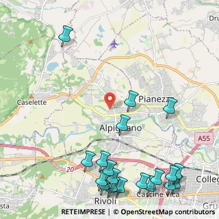 Mappa Via Cervino, 10091 Alpignano TO, Italia (3.129)