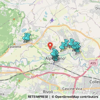 Mappa Via Cervino, 10091 Alpignano TO, Italia (1.54583)