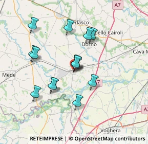 Mappa Via Alla Costa, 27039 Sannazzaro de' Burgondi PV, Italia (6.39143)