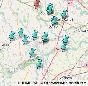 Mappa Via Alla Costa, 27039 Sannazzaro de' Burgondi PV, Italia (8.055)