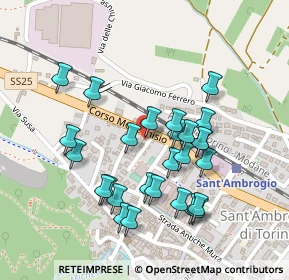 Mappa Via Frejus, 10057 Sant'Ambrogio di Torino TO, Italia (0.22222)