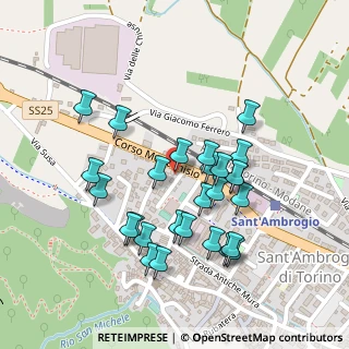 Mappa Via Frejus, 10057 Sant'Ambrogio di Torino TO, Italia (0.22222)