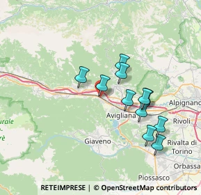 Mappa Via Frejus, 10057 Sant'Ambrogio di Torino TO, Italia (6.37182)