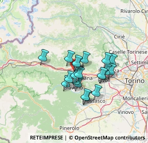 Mappa Via Frejus, 10057 Sant'Ambrogio di Torino TO, Italia (9.4605)