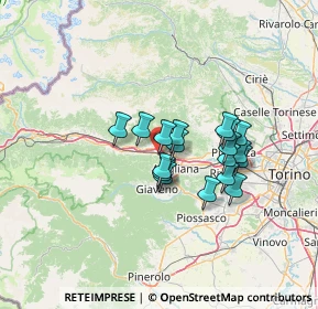 Mappa Via Frejus, 10057 Sant'Ambrogio di Torino TO, Italia (10.11333)