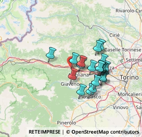 Mappa Via Frejus, 10057 Sant'Ambrogio di Torino TO, Italia (11.2745)