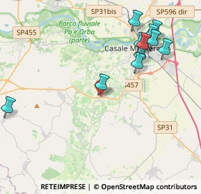 Mappa SP 457, 15020 San Giorgio Monferrato AL, Italia (4.63818)