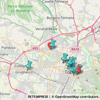 Mappa Via delle Magnolie, 10151 Torino TO, Italia (4.50545)