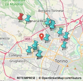 Mappa Via delle Magnolie, 10151 Torino TO, Italia (3.254)