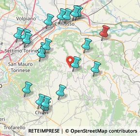 Mappa Strada Comunale da Cinzano a Rivalba, 10090 Cinzano TO, Italia (9.108)