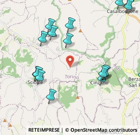 Mappa Strada Comunale da Cinzano a Rivalba, 10090 Cinzano TO, Italia (2.741)