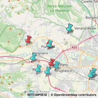 Mappa Via San Giuseppe Cottolengo, 10044 Pianezza TO, Italia (5.44)