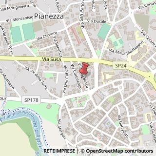 Mappa Via Don Bosco, 7, 10044 Pianezza, Torino (Piemonte)