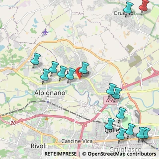 Mappa Via San Giuseppe Cottolengo, 10044 Pianezza TO, Italia (2.85063)