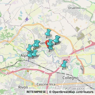 Mappa Via San Giuseppe Cottolengo, 10044 Pianezza TO, Italia (1.21)