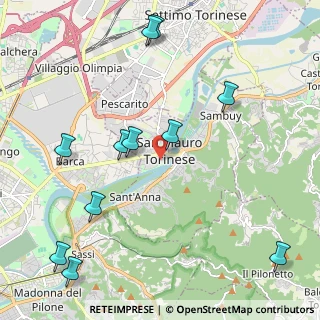 Mappa Piazza Antonio Gramsci, 10099 San Mauro Torinese TO, Italia (2.60182)