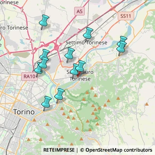 Mappa Piazza Antonio Gramsci, 10099 San Mauro Torinese TO, Italia (3.8275)