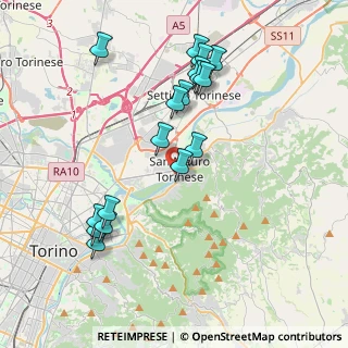 Mappa Piazza Antonio Gramsci, 10099 San Mauro Torinese TO, Italia (4.01647)