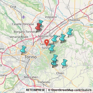 Mappa Piazza Antonio Gramsci, 10099 San Mauro Torinese TO, Italia (6.78615)