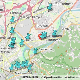 Mappa Str. di S. Mauro, 10157 Torino TO, Italia (2.8645)
