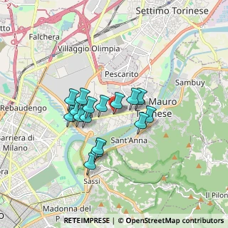 Mappa Str. di S. Mauro, 10157 Torino TO, Italia (1.34063)