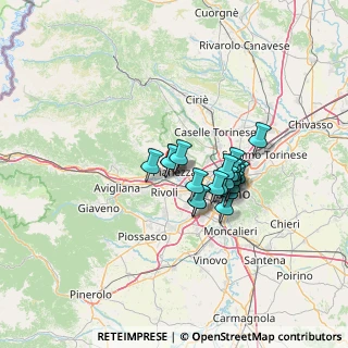 Mappa F.lli Cervi, 10044 Pianezza TO, Italia (9.2815)