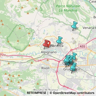 Mappa Via Francesco Baracca, 10091 Alpignano TO, Italia (4.40091)