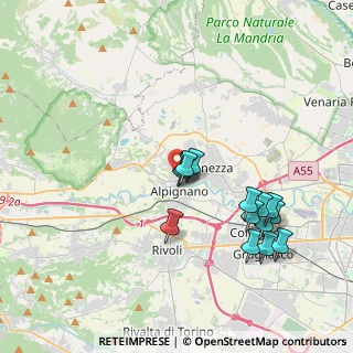 Mappa Via Francesco Baracca, 10091 Alpignano TO, Italia (3.70643)