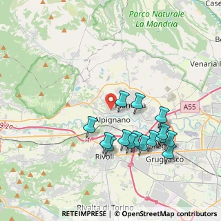 Mappa Via Francesco Baracca, 10091 Alpignano TO, Italia (3.77533)